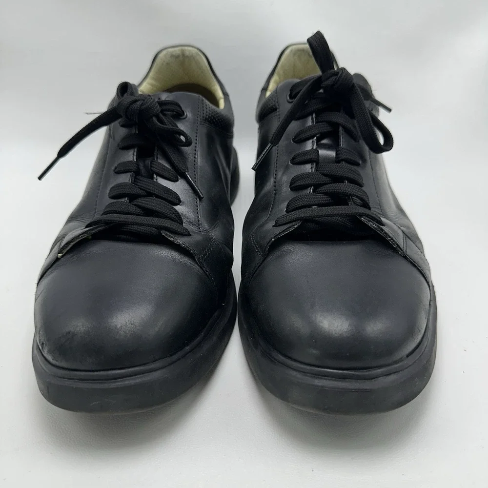 Florsheim Dress Sneaker Men's 13 W Social Lace To‎ Toe Black Leather 14427-001